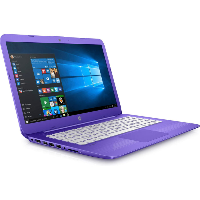 Open Box - HP Stream Laptop 14.0" (Intel® Celeron® N4000, 4GB DDR4 RAM, 32GB eMMC, Windows 10 S ) - Purple