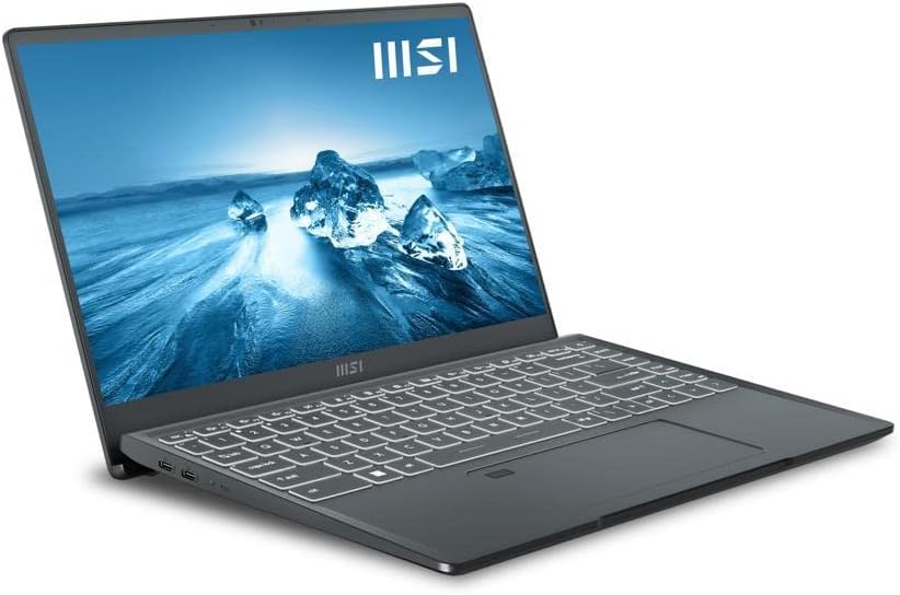 Open Box - MSI Prestige 14 Evo A12M Thin and Light Professional Laptop 14" FHD (Intel® i7-1260P, 16GB DDR4X RAM, 512GB SSD, Intel Iris® Xe, Windows 11 Pro) - Charcoal Grey