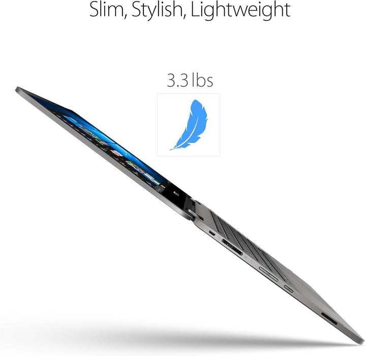 Refurbished Superior - Asus VivoBook Flip 14.0"  J401M 2-in-1 Touch Screen Laptop (Celeron N4000, 4GB DDR4 RAM, 64GB eMMC, Windows 10 ) - Light Grey