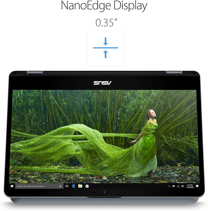 Open Box - Asus VivoBook Flip 14" TP410U 2-in-1 FHD Touch Laptop (Intel Core i7 8550U , 16GB DDR4 RAM, 1TB HDD with 256GB SSD, Windows 11 ) - Star Grey