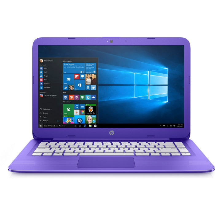 Open Box - HP Stream Laptop 14.0" (Intel® Celeron® N4000, 4GB DDR4 RAM, 32GB eMMC, Windows 10 S ) - Purple